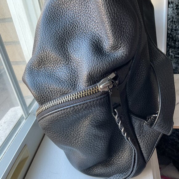 Rebecca Minkoff JUMBO Julian Black Leather Backpack - Picture 6 of 12